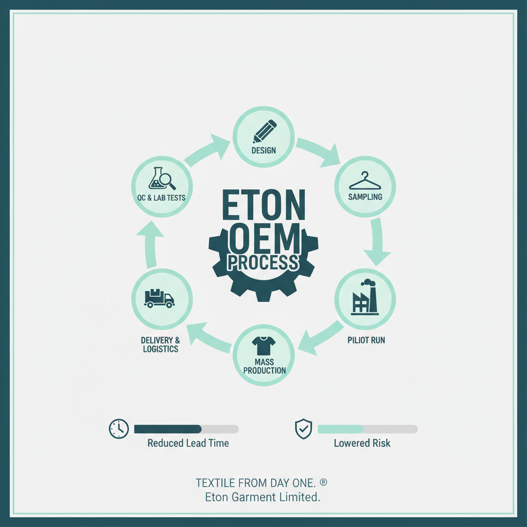 Roadmap infographic showing vendor selection, QA, compliance, and shipping milestones