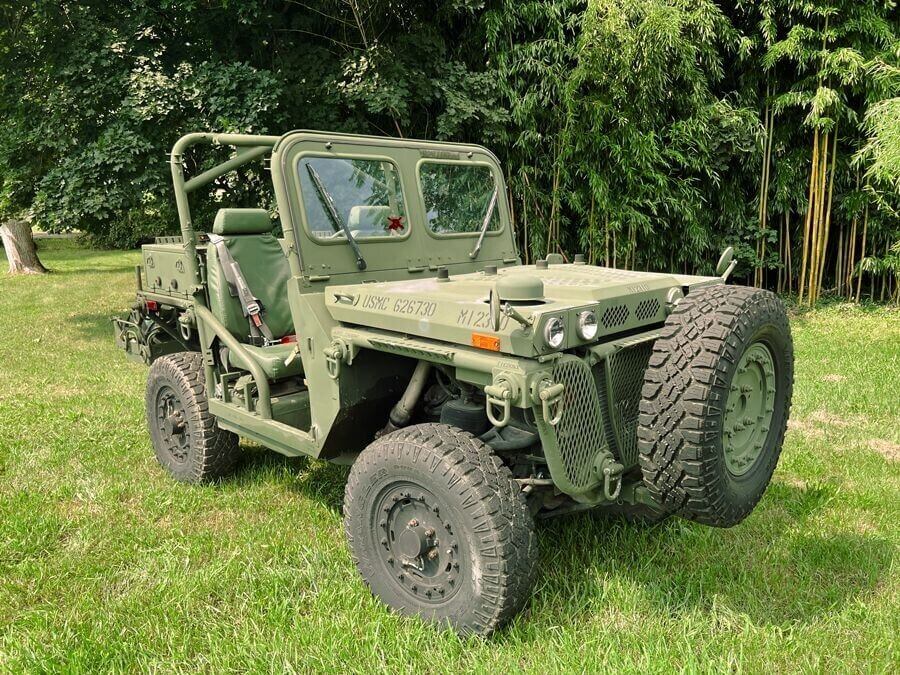 One of the military vehicles sold by Coleman's Military Surplus.