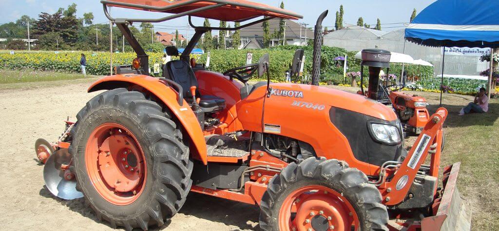 Compact Kubota tractor