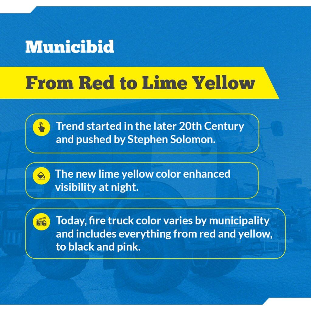 Fire Truck Color Changes infographic
