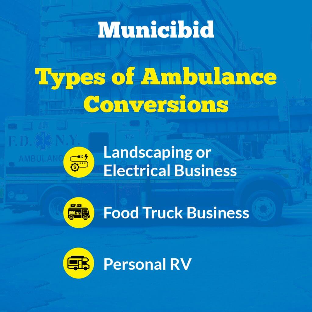 Types of Ambulance Conversions infographic