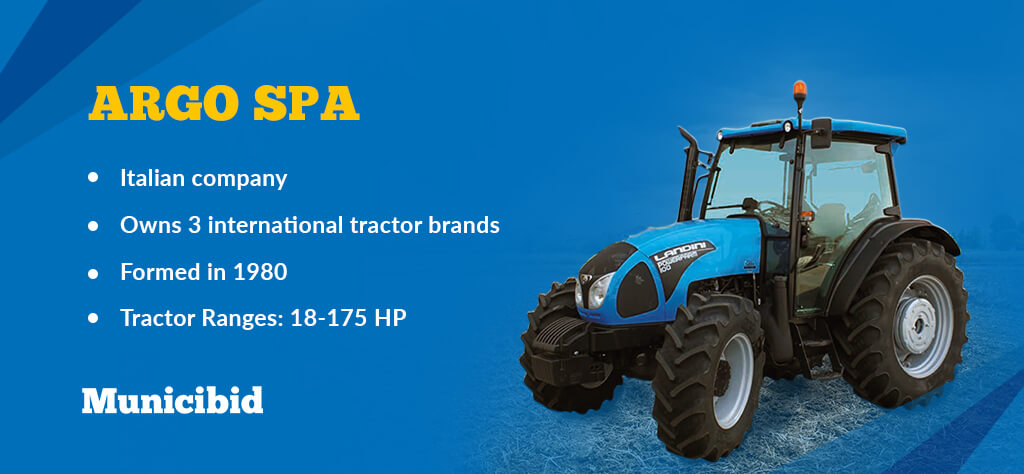 most reliable tractor brands - ARGO SpA infographic