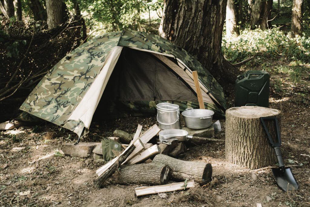 A military grade tent and other items.