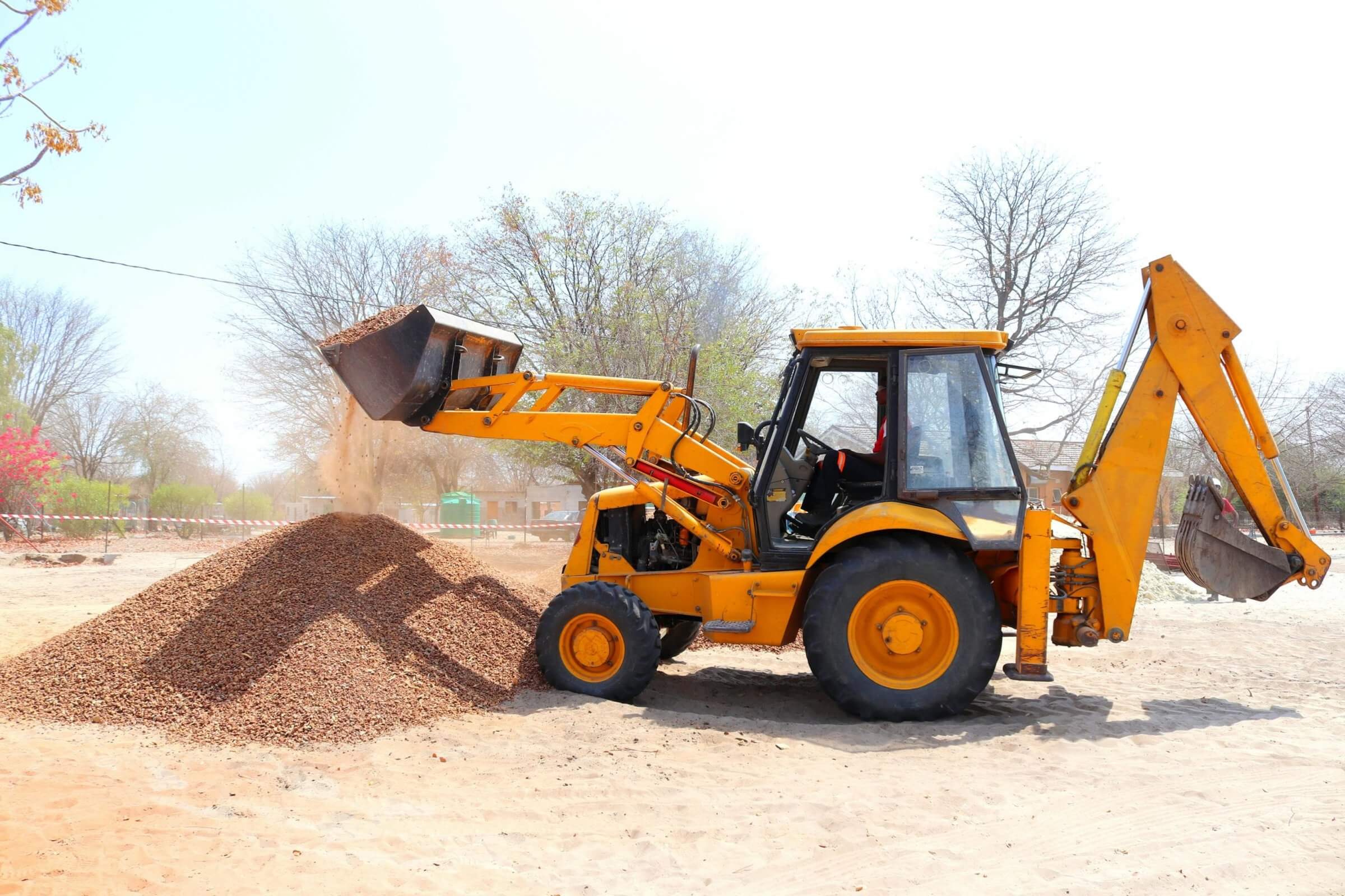 Backhoe loader (heavy equipment) with varying costs, as a backhoe cost dives deep into many factors such as brand model additional costs, however rental outlets give leeway for some of these factors.
