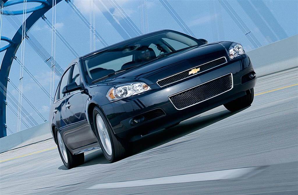 2012 Chevy Impala (General Motors), with good overall reliability score and good power in the engine.