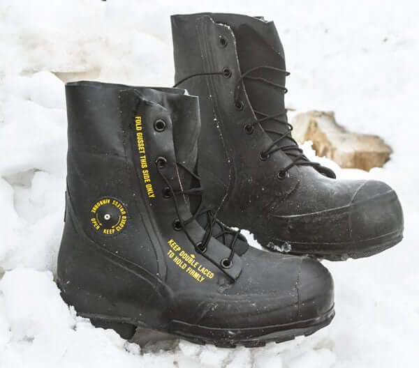 These are famous "Mickey Mouse" boots.