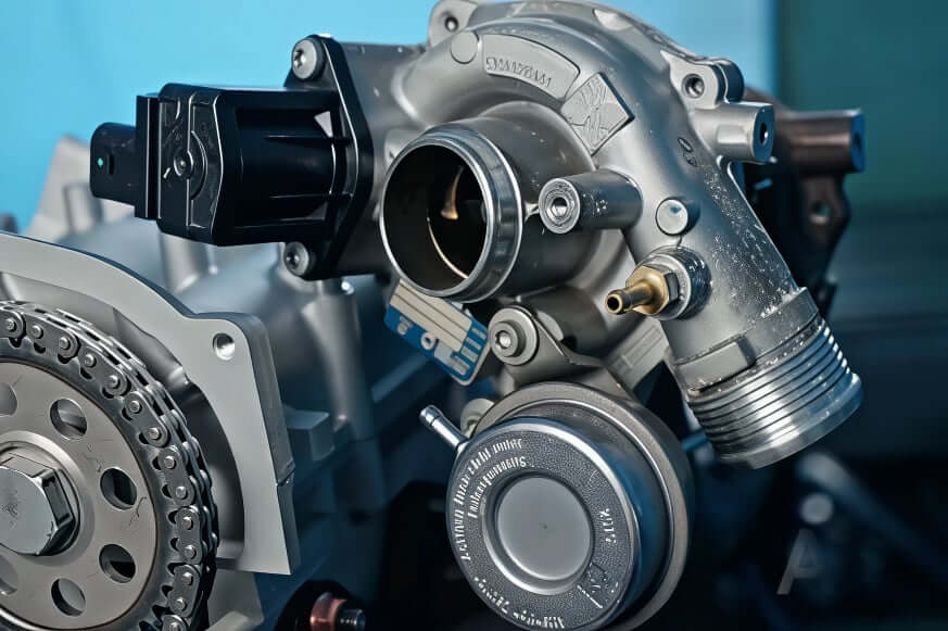 Bild zeigt Turbolader, der die Motoroptimierung entscheidend prägt
