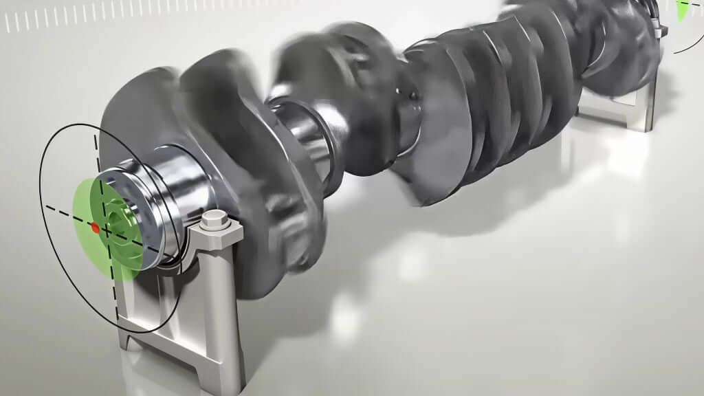 Detailaufnahme einer Kurbelwelle