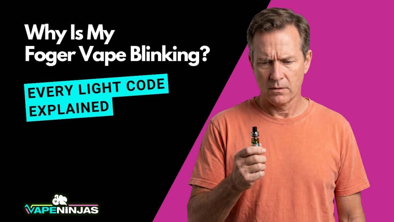 foger vape green lightning bolt flashing Why Is My Foger Vape Blinking 188 & Steps to Resolve It?