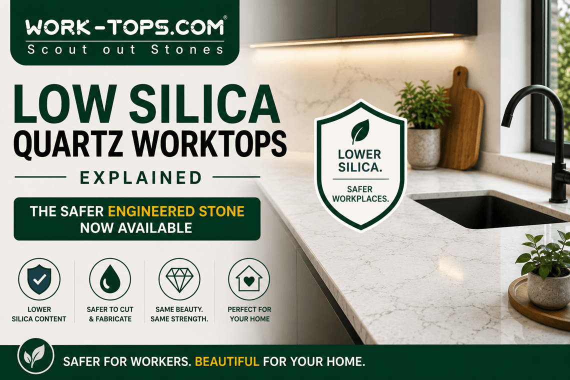 low silica quartz worktops