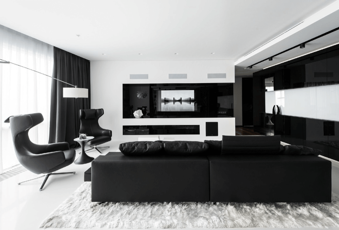 Chic Black And White Living Room: Modern Decor Ideas