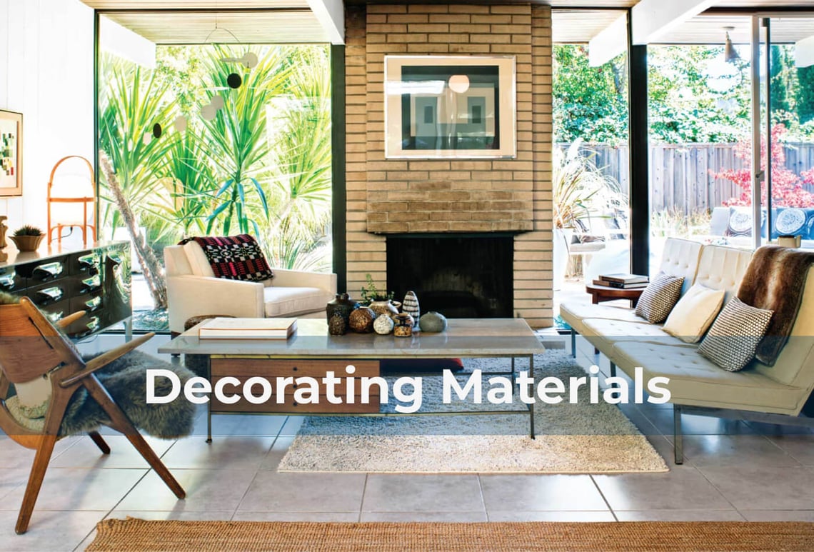 Decorating Materials for Home at Work-tops