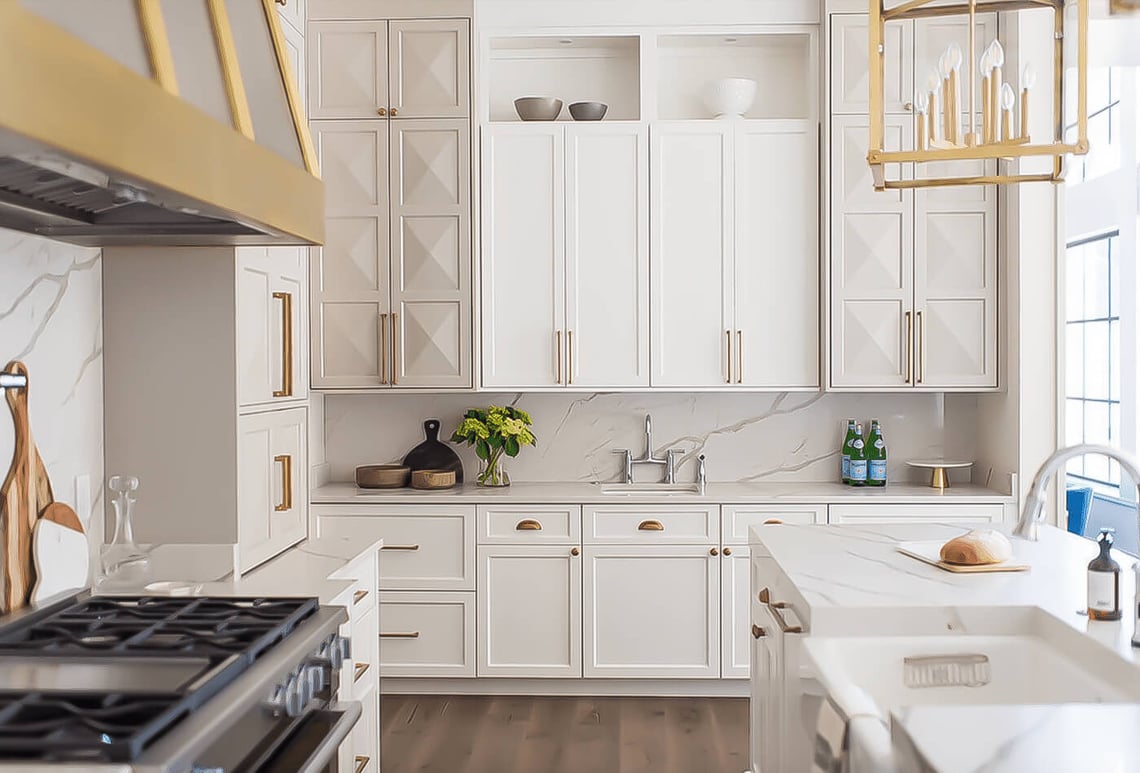 Luxurious Gold Kitchen; Restyle Your Space Today!