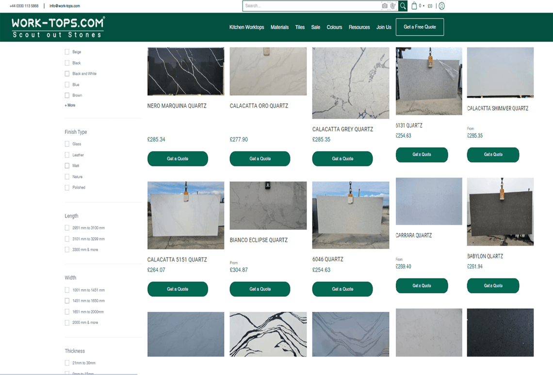 Granite Slabs UK Collections by Work-tops