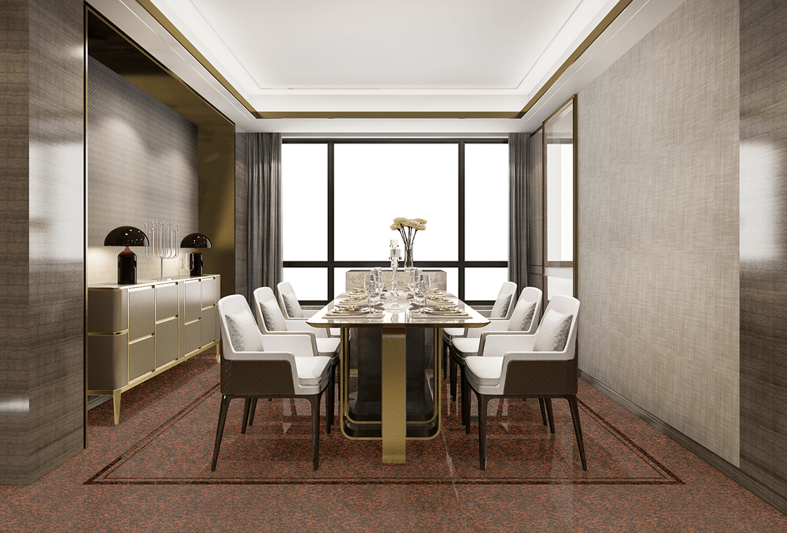 Highly Surfed Maple Red Granite for Fiery & Finer Makeover