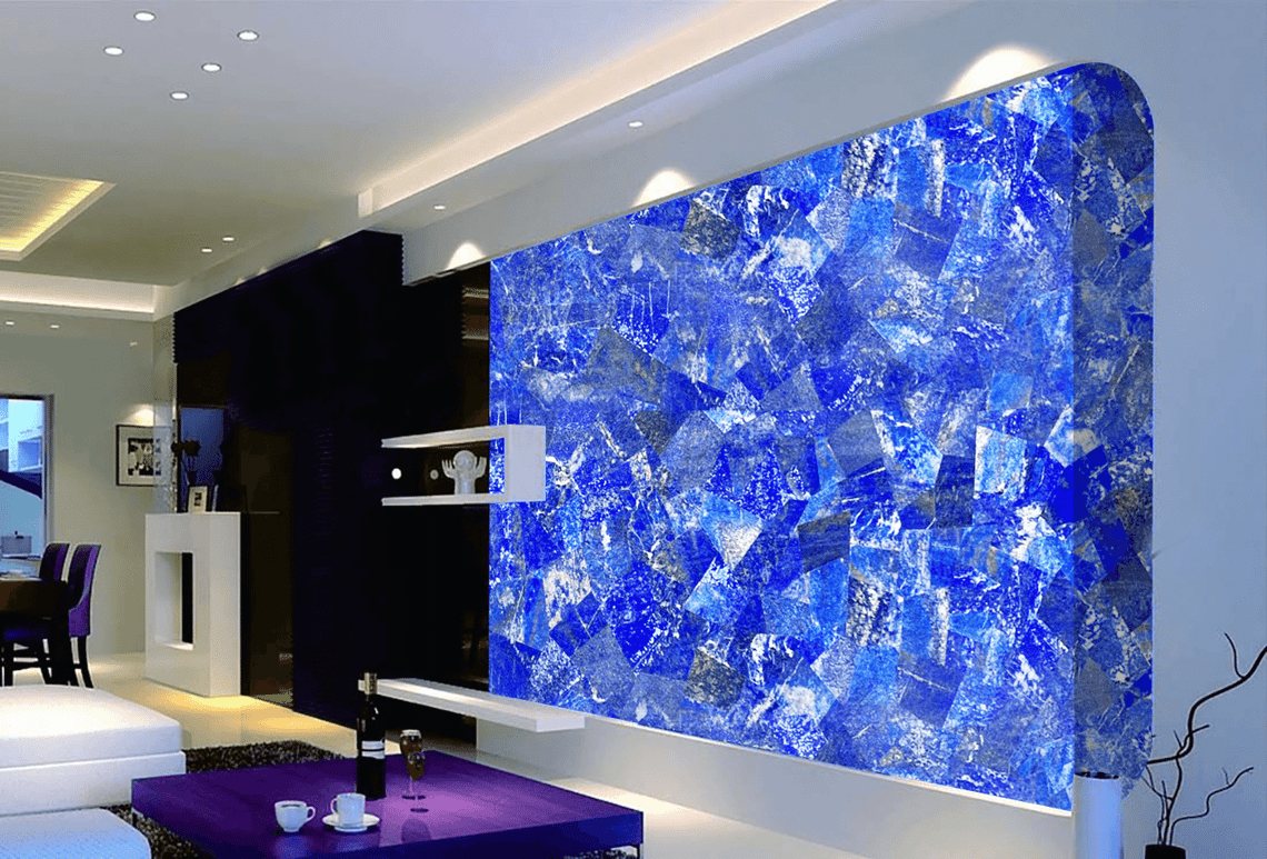 Eye Catchy Lapiz Lazulli Semi Precious Stone for Decors