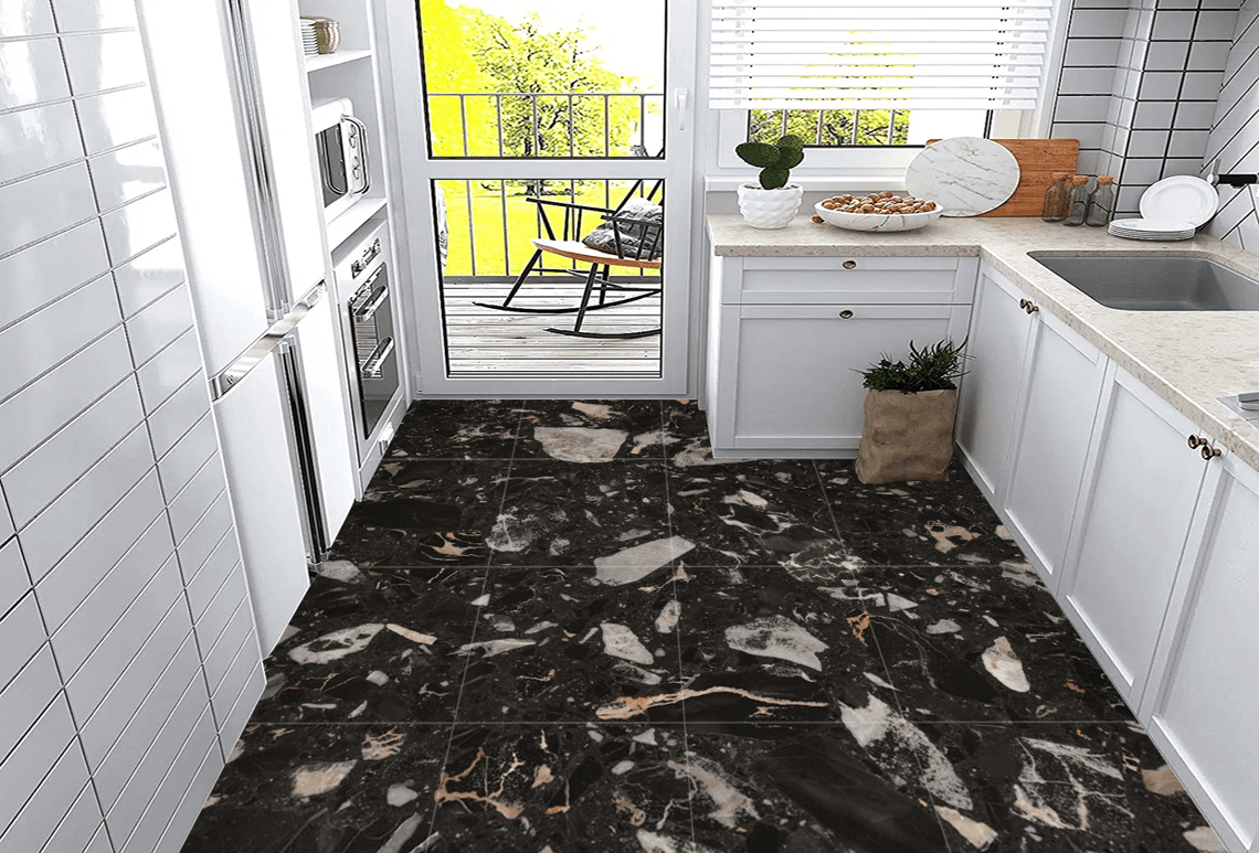 Nero Portoro Terrazzo for Fabled Floor Illustrations