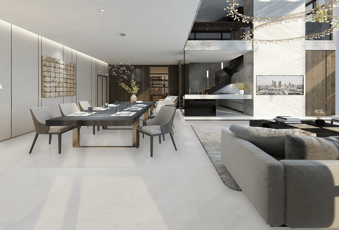 Sonic White H60 Marble Tile for Classic Makeover!