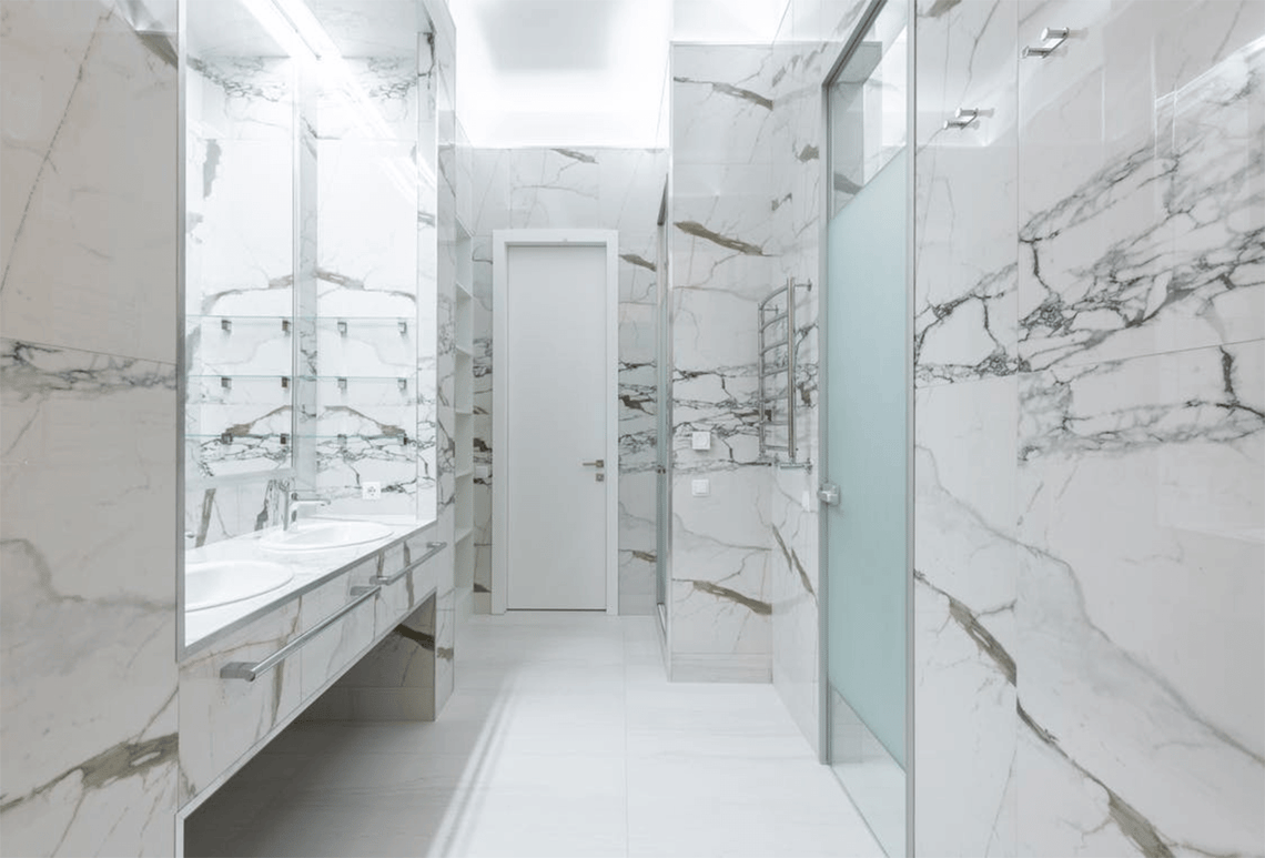 Statuario Venato Marble For Your Grey Cabinets! Try This