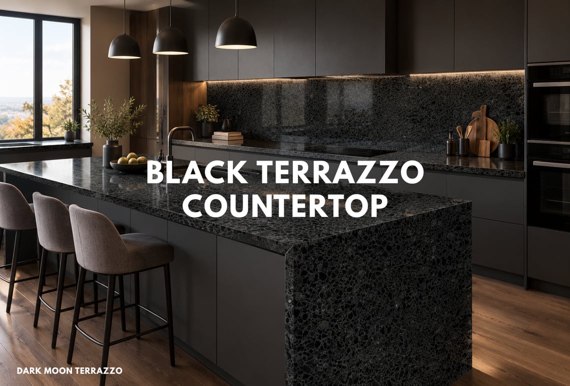Black Terrazzo Countertop