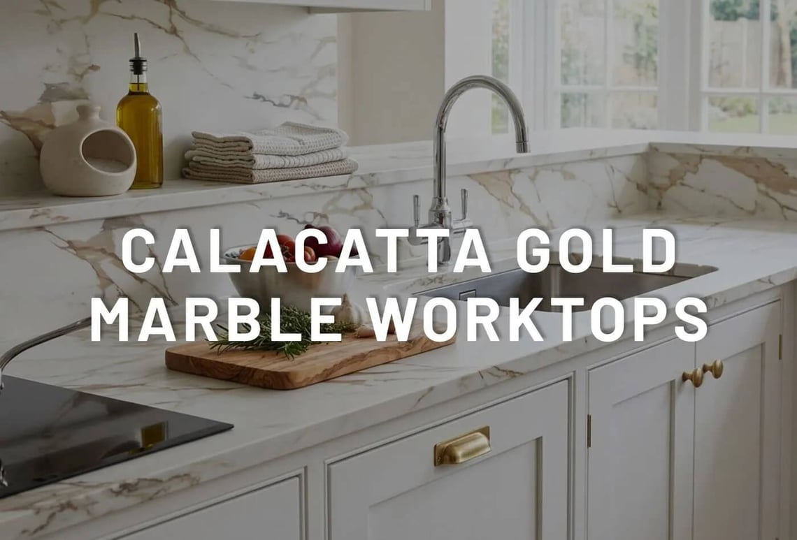Calacatta gold marble worktops