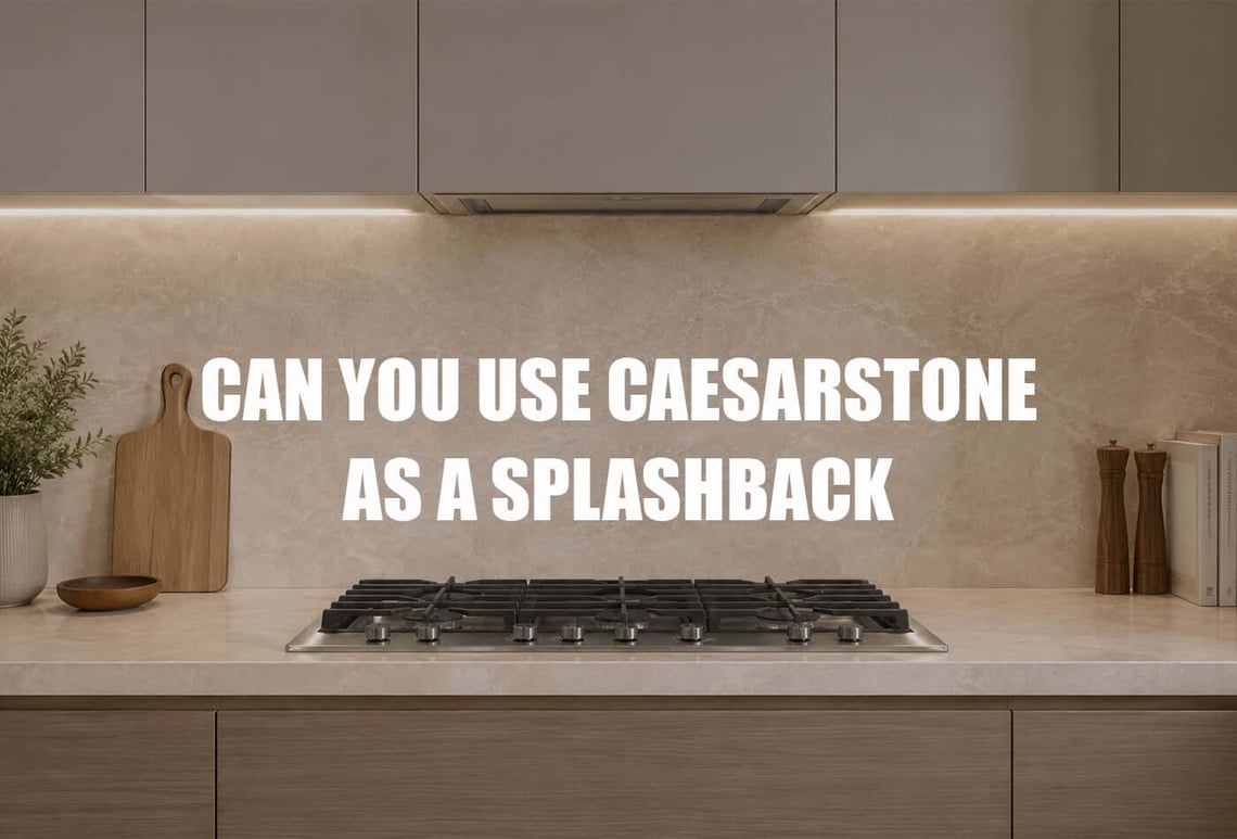 can you use caesarstone as a splashback