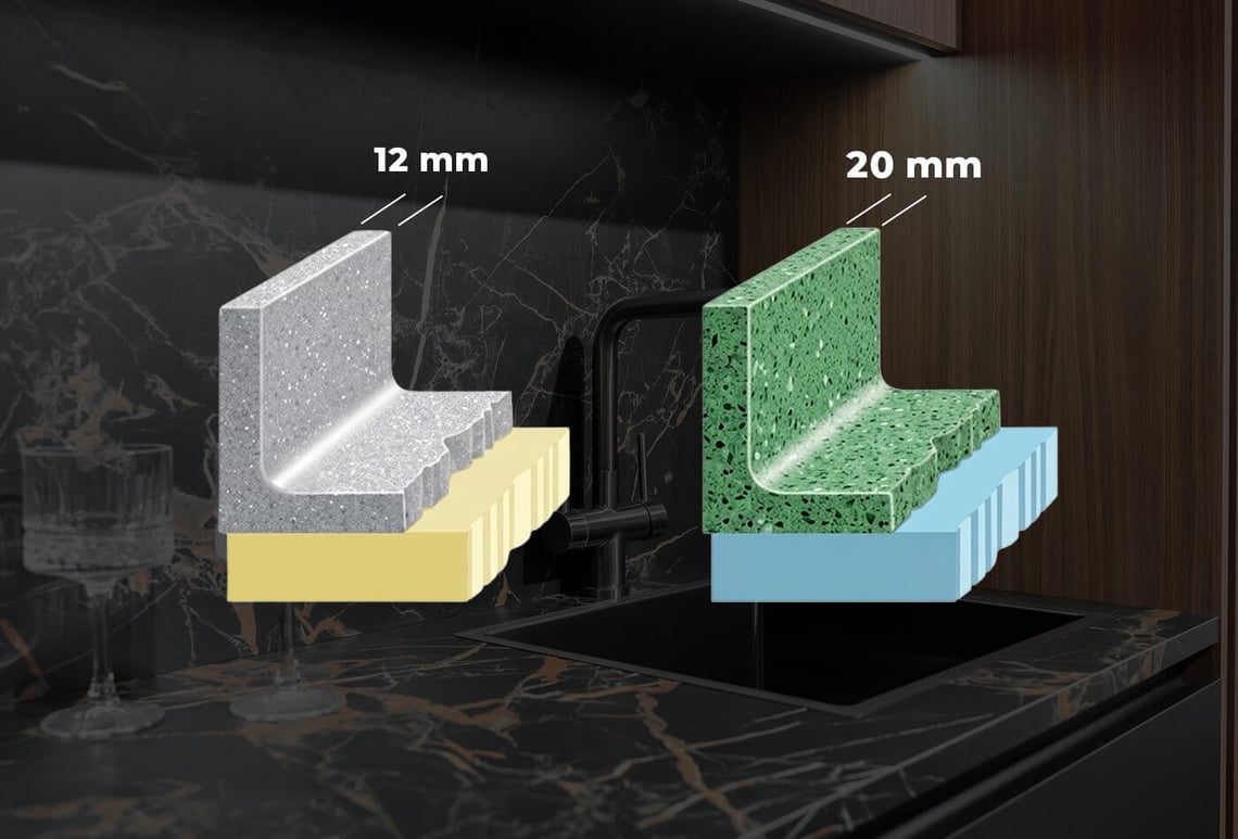 Everything About Dekton Splashback Thickness & Best Choice For Your Kitchen