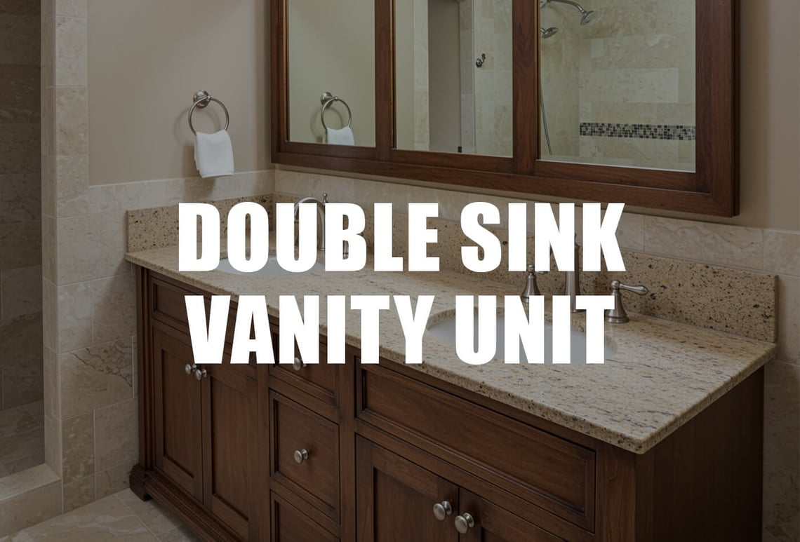 double sink vanity unit