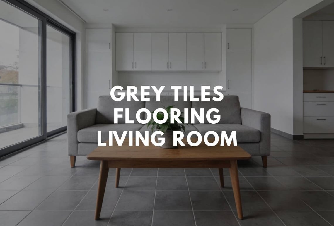 grey tiles flooring living room