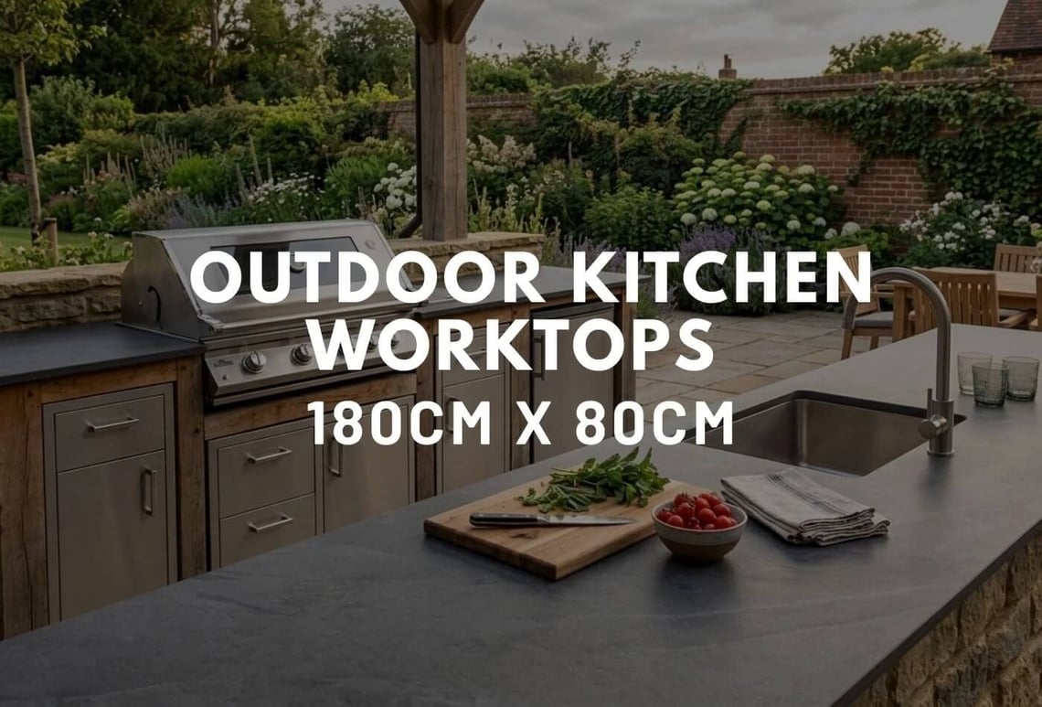 outdoor kitchen worktops 180cm x 80cm