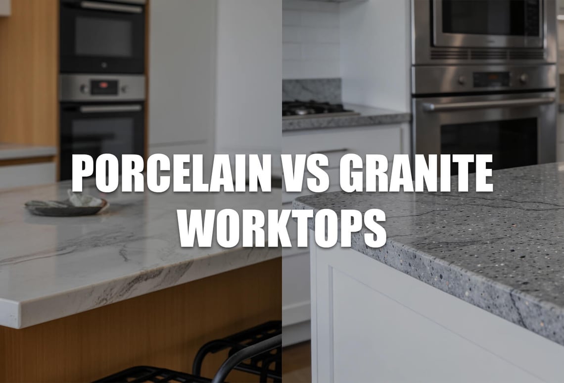 porcelain vs granite worktops