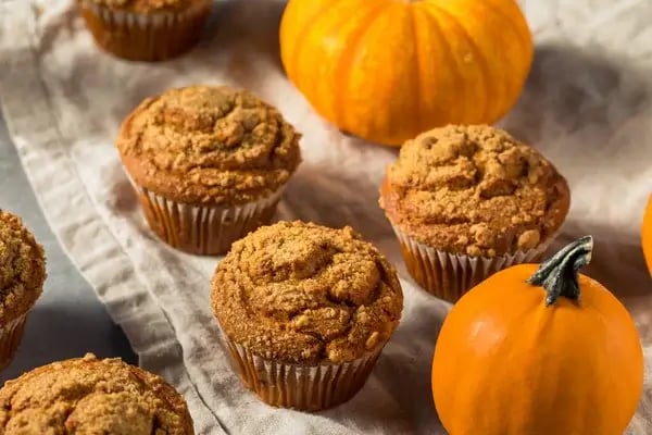 Honey-Sweetened Harvest Pumpkin Muffins Honey-sweetened harvest pumpkin muffins made with pumpkin, honey, cinnamon, and nutmeg