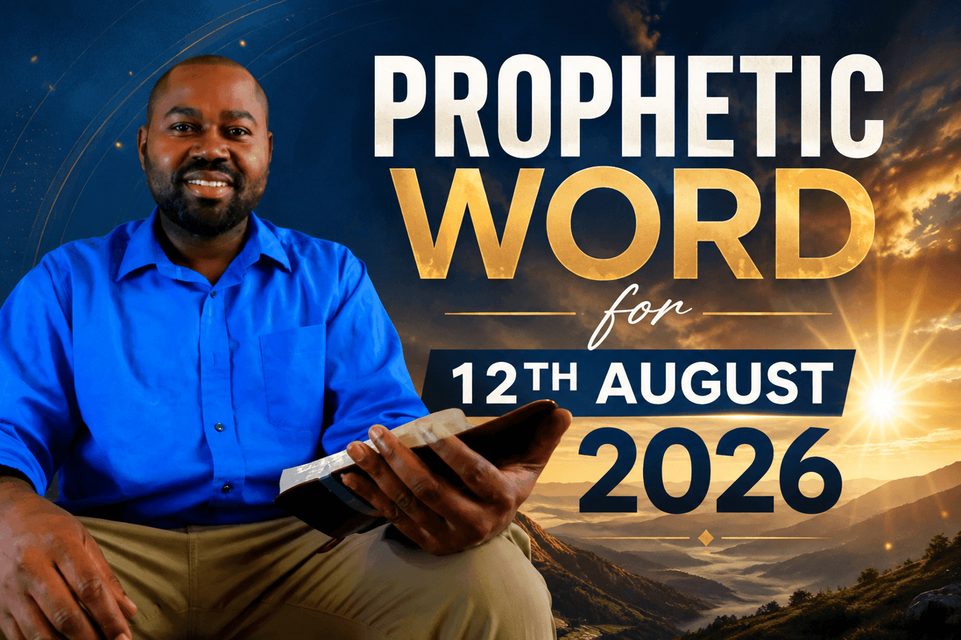 Prophetic Word For 12th August 2026 (With Bible Verses)