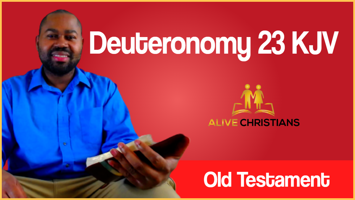Deuteronomy 23 (KJV) - He that is wounded in the stones,