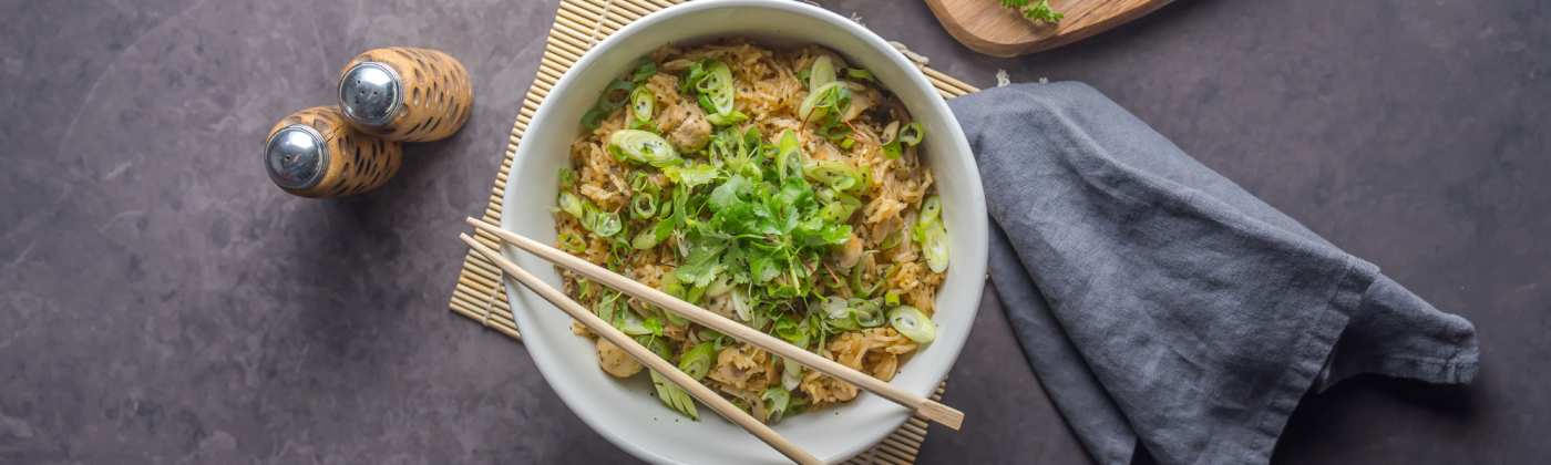 Wild mushroom claypot rice