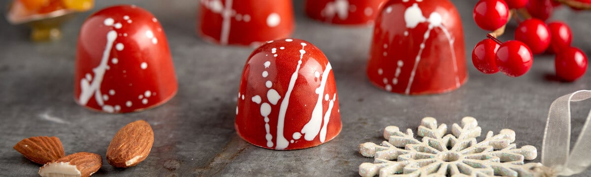 Orange, cinnamon & almond bon bon