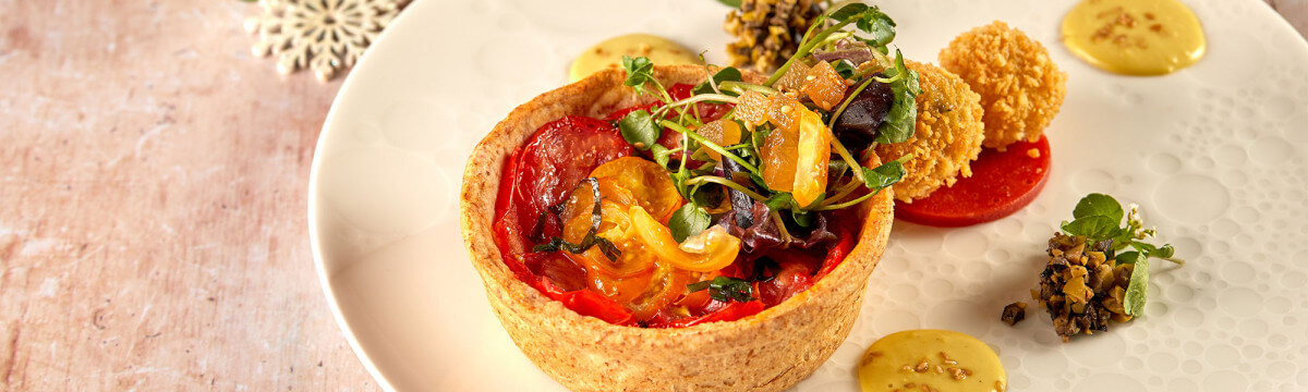 Provençale San Marzano tomato wholemeal tart