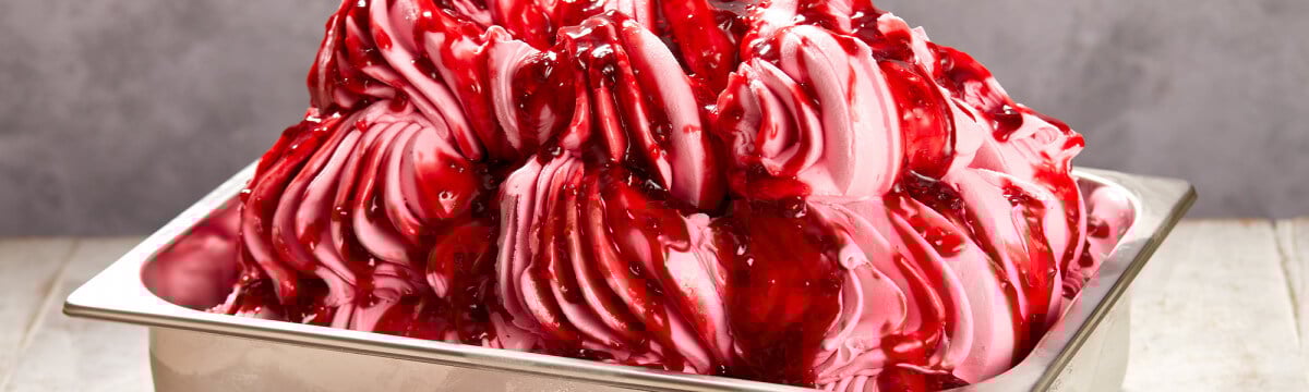 Raspberry gelato
