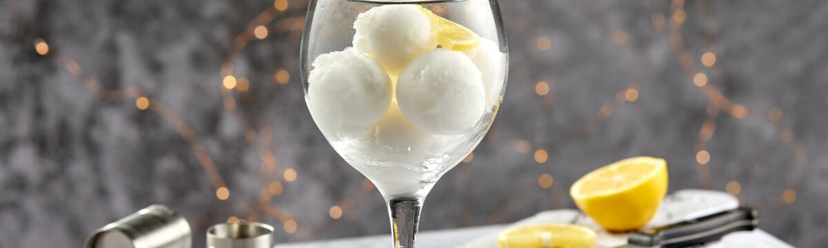 Sicilian gin and tonic sorbet
