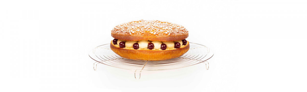 Tropezian style brioche with Massenez kirsch & griottines