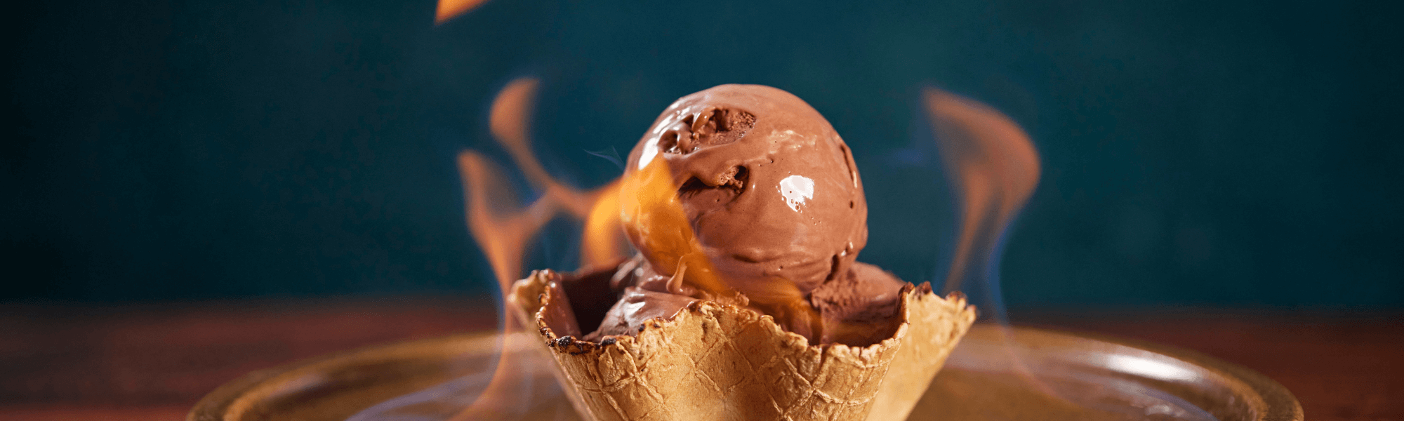 No added sugar chocolate, hazelnut and raspberry gelato