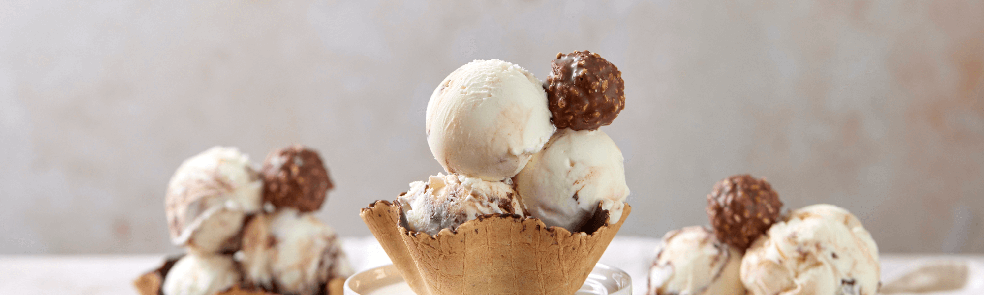 Milk chocolate, hazelnut and wafer gelato