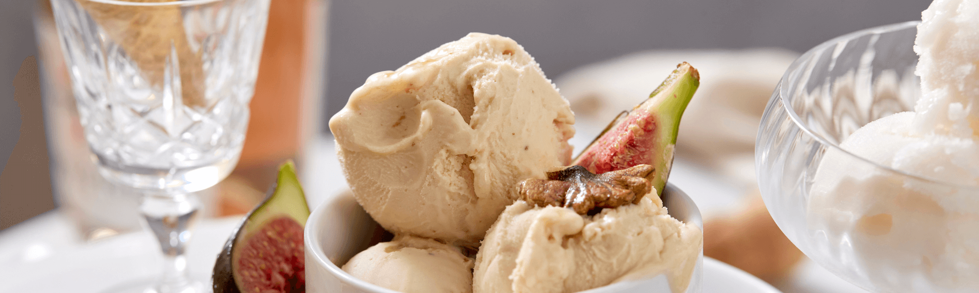 Apple, walnut and green fig gelato