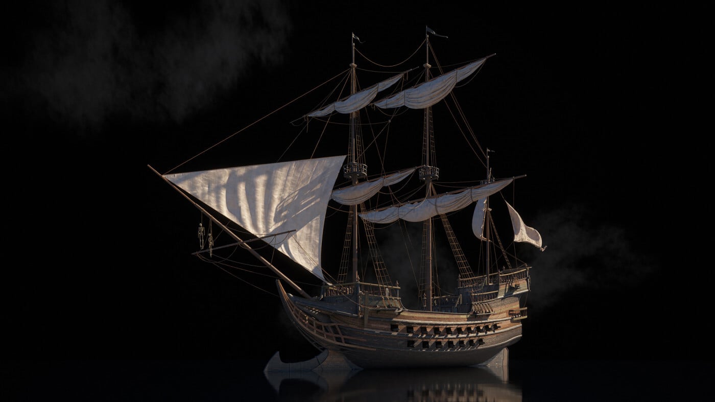 How to Destroy a Pirate Ship (Or Any 3D Model) with Houdini