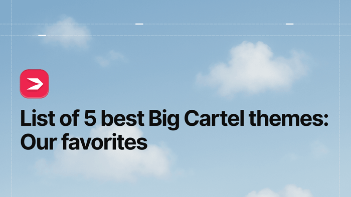 List of 5 Best Big Cartel Themes: Our Favorites