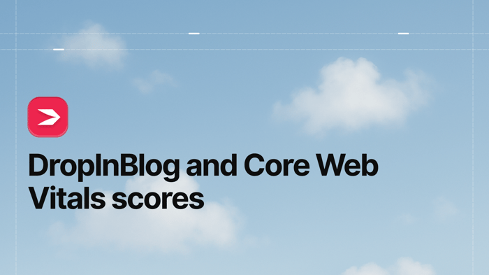 DropInBlog and Core Web Vitals Scores