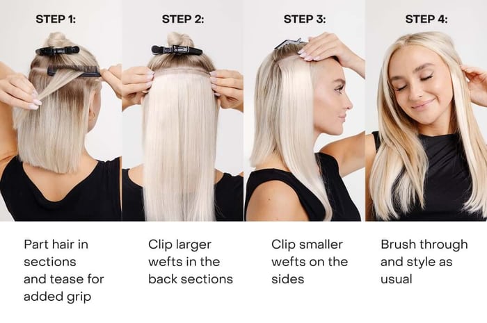 Clip-In Hair Extensions: Zero Commitment, At-Home Transformation in Minutes
