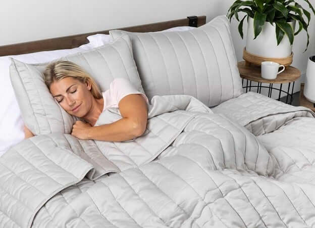 Woman in Her Bedroom Sanctuary