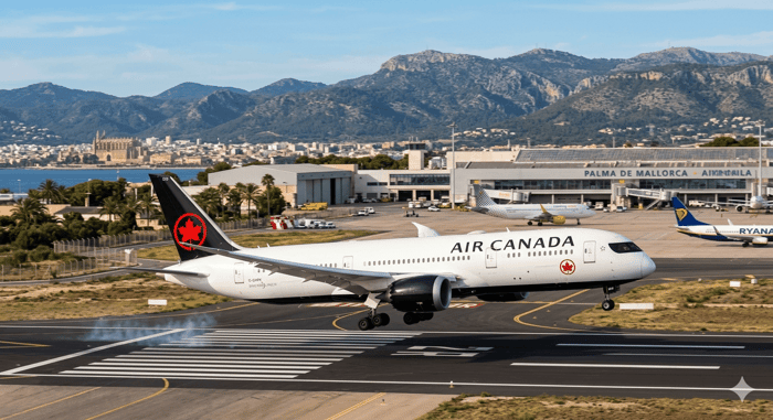 Air Canada Montreal a Palma: El Primer Vuelo Directo de Canada a Mallorca