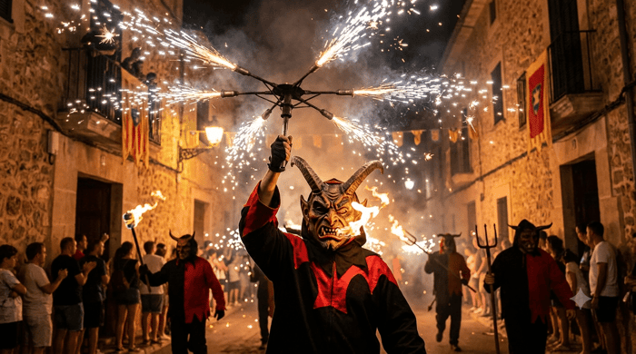 The Correfoc: Inside Calvià's Night of Fire for Sant Jaume
